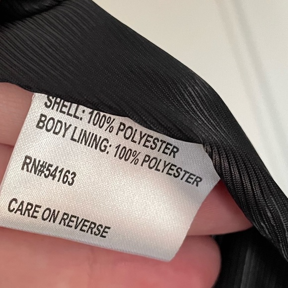 NWOT Calvin Klein Black Pea Coat - Picture 4 of 6